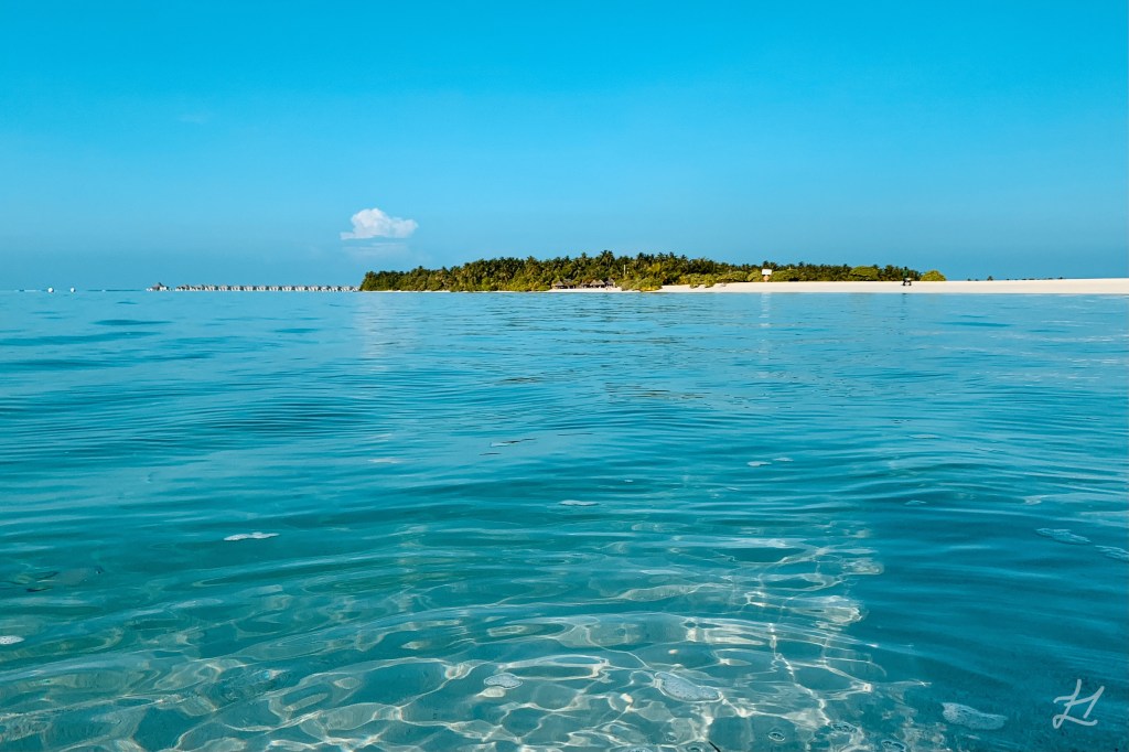 Villa Park Sun Island Resort from sandbar