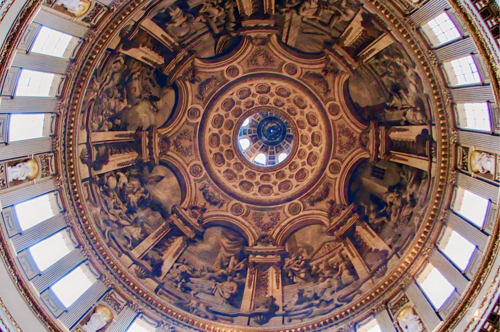 St Paul's Cathedral dome in London UK