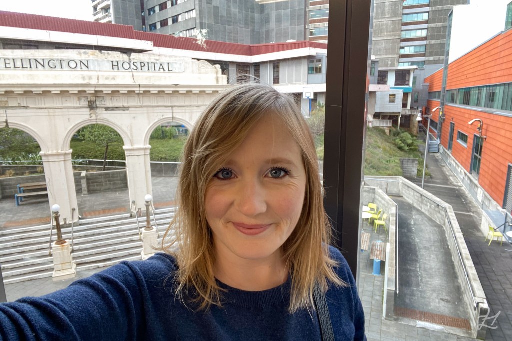 Me at Wellington Hospital where I've gone for most of my specialist care and appointments