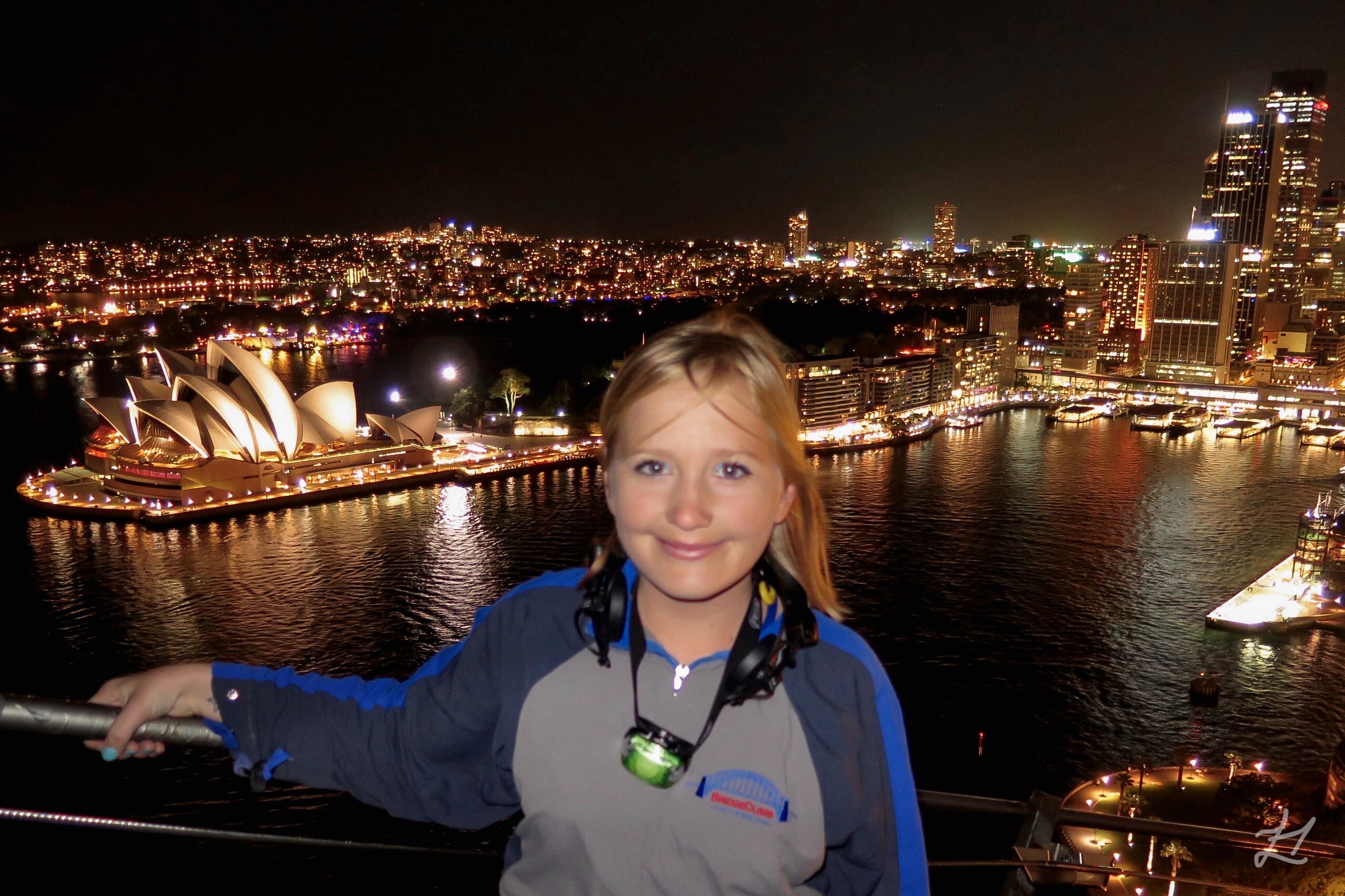 Me on the Sydney Harbour Bridgeclimb