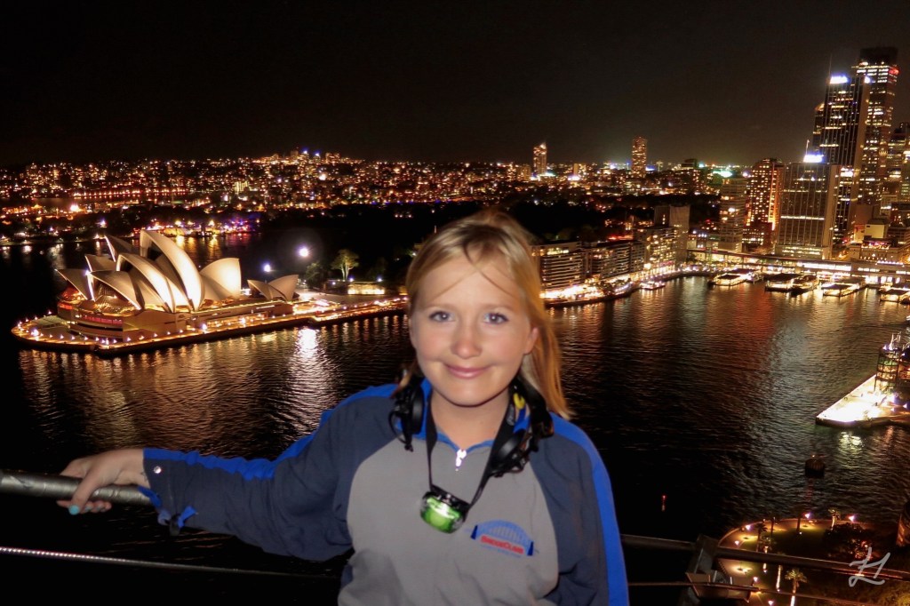 Me on the Sydney Harbour Bridgeclimb