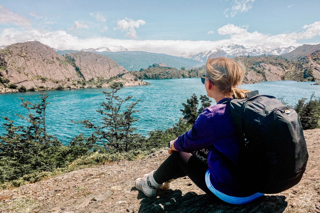 Me enjoying pitstop in Torres del Paine National Park, Chile