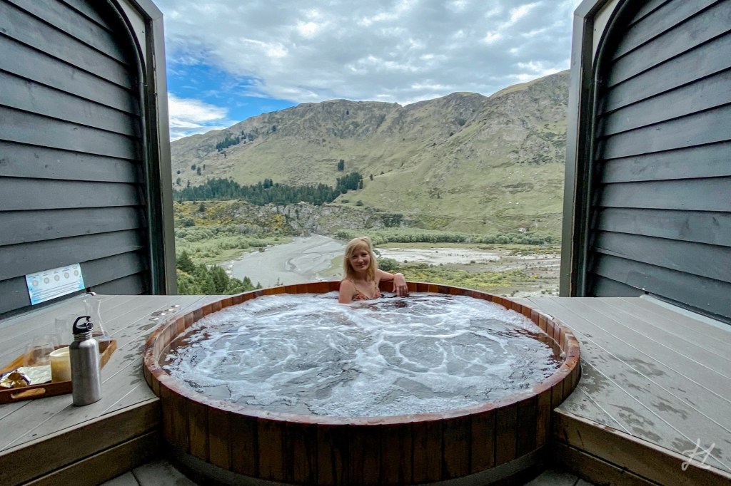 Me at Onsen Hot Pools, Queenstown