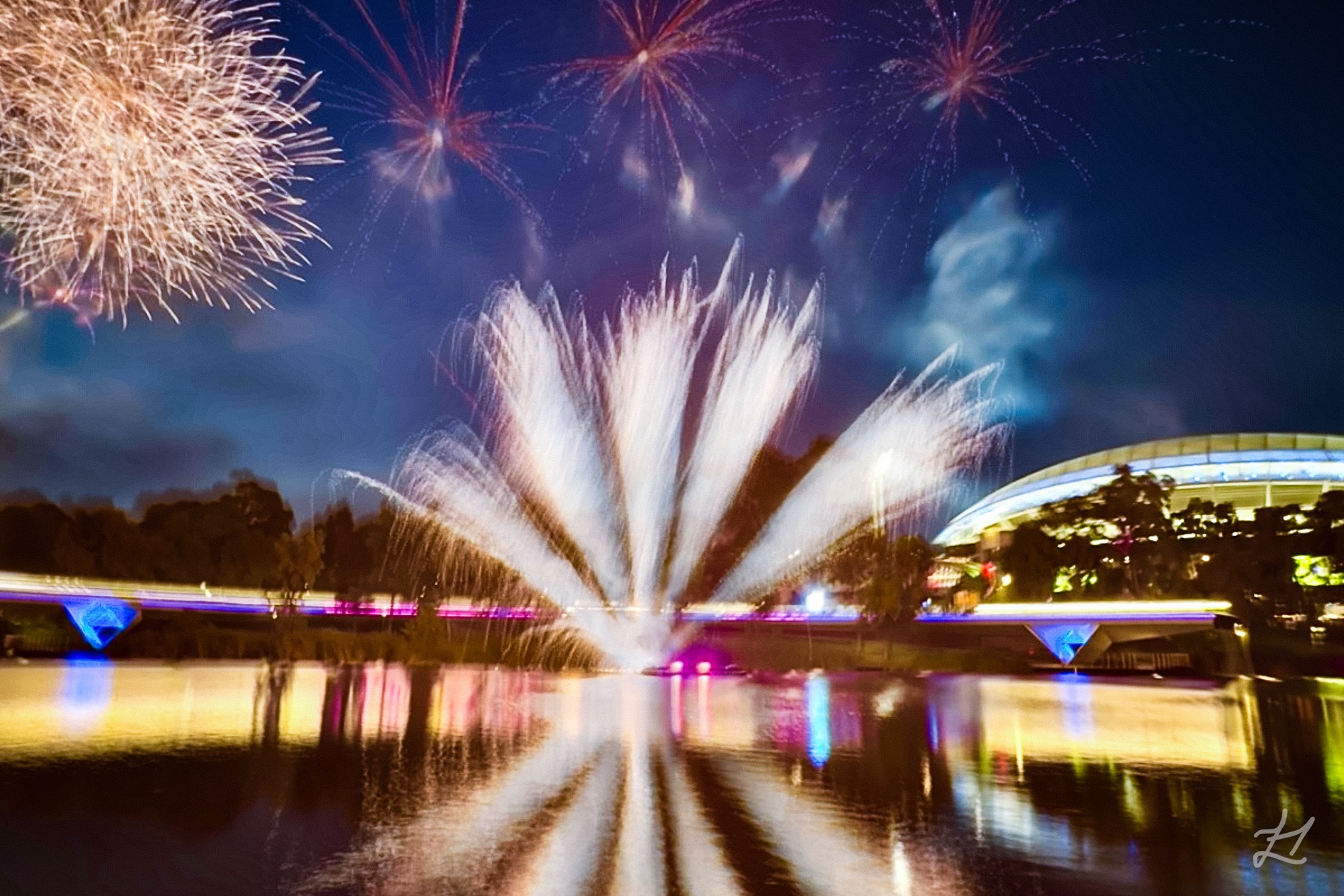 Adelaide New Years at the River Torrens & Elder Park
