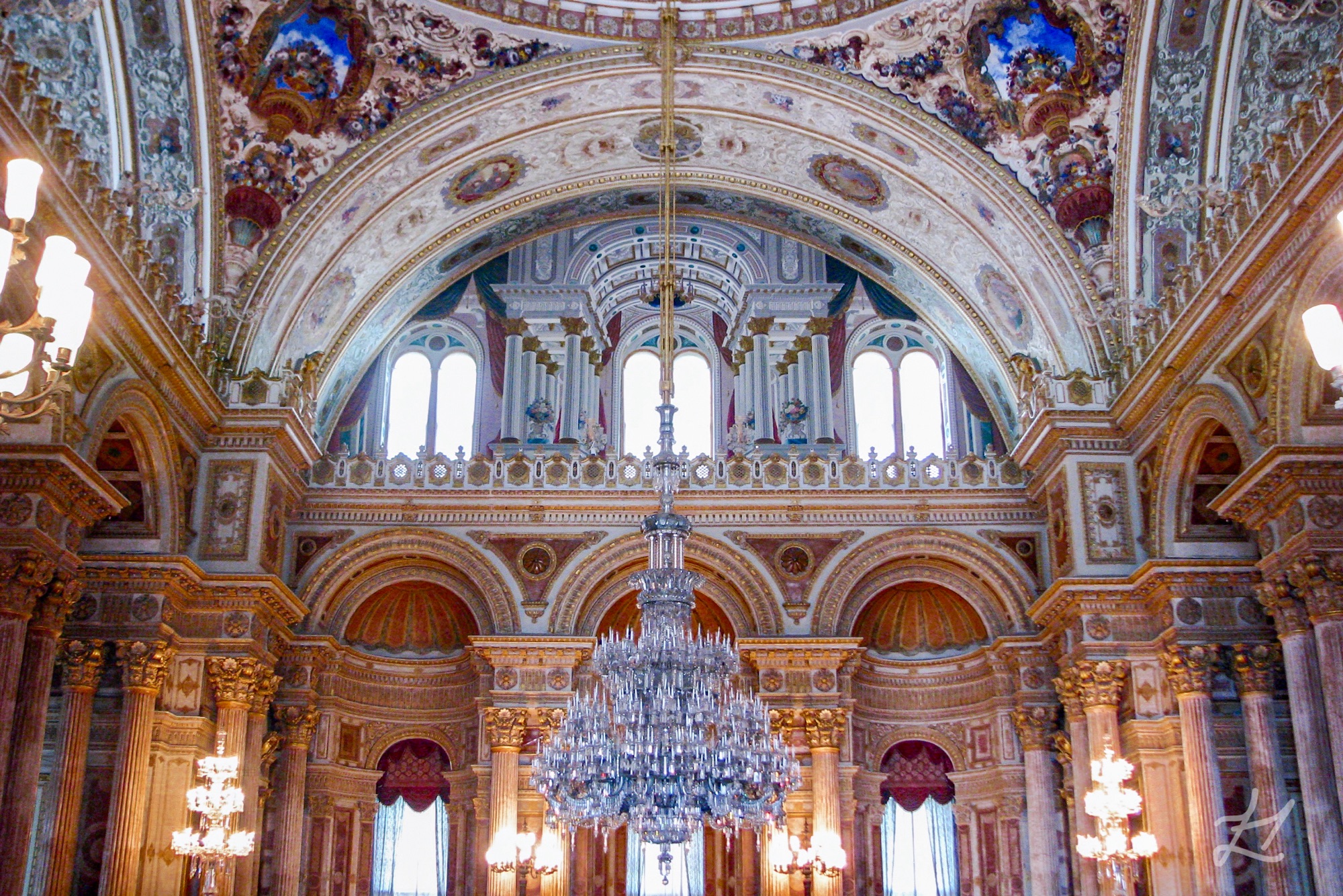 Bohemian Crystal Chandelier at Dolmabahçe Palace