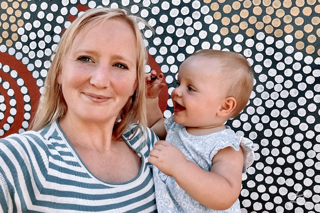 Me and Kaydes at Arleen Art Precinct, Alice Springs