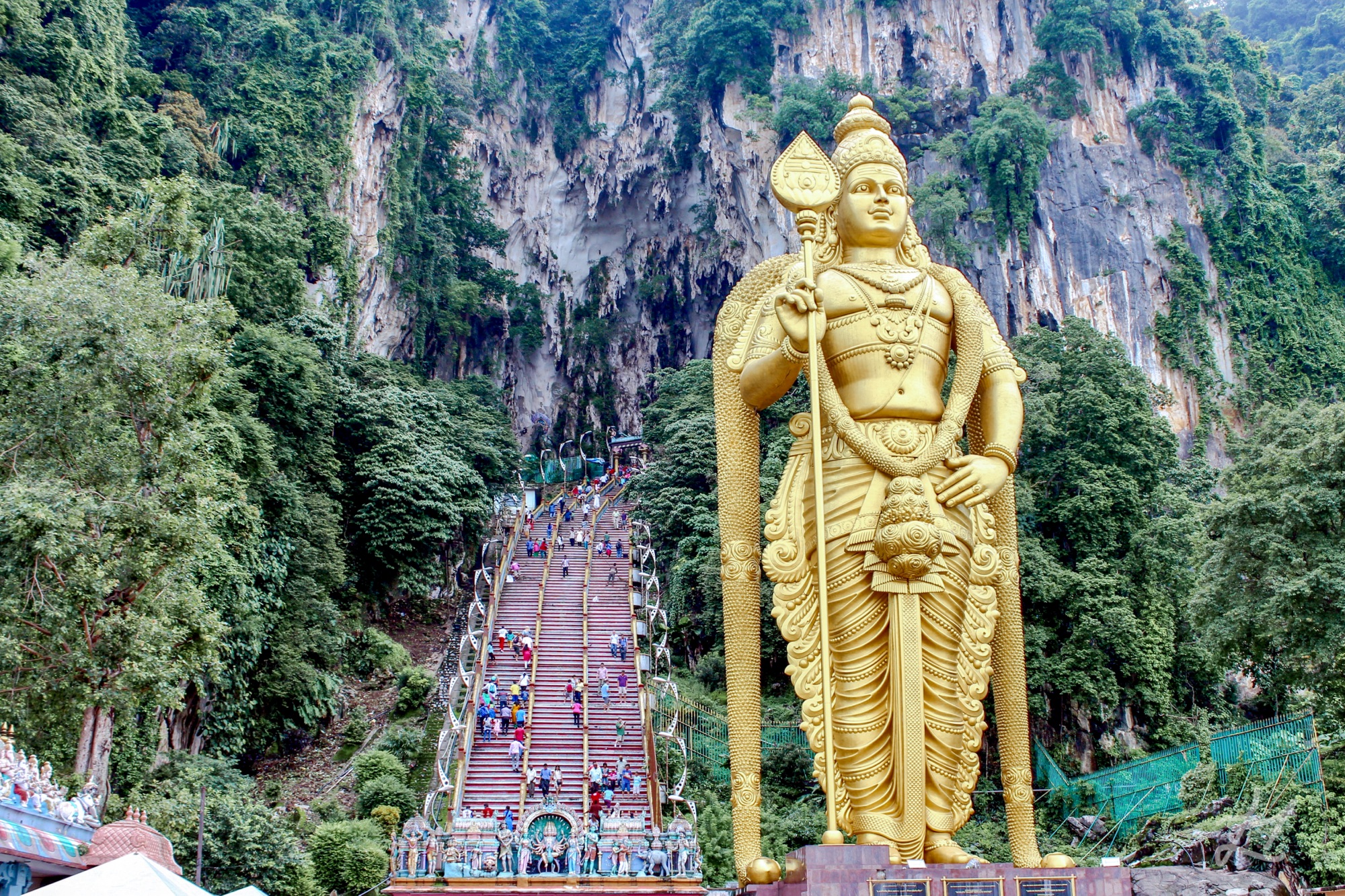Lord Murugan and Batu Caves stairs