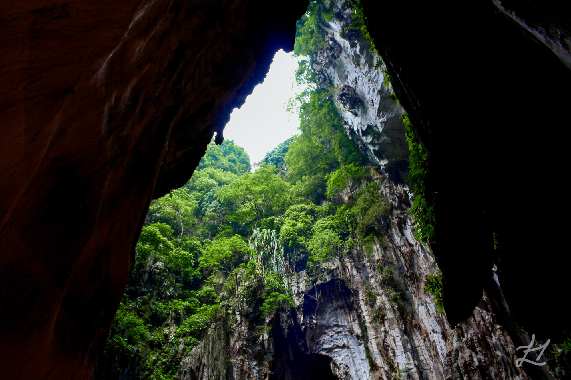 A limestone face at Batu Caves, KL