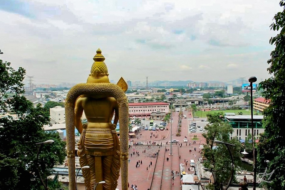 The view of KL from Batu Caves