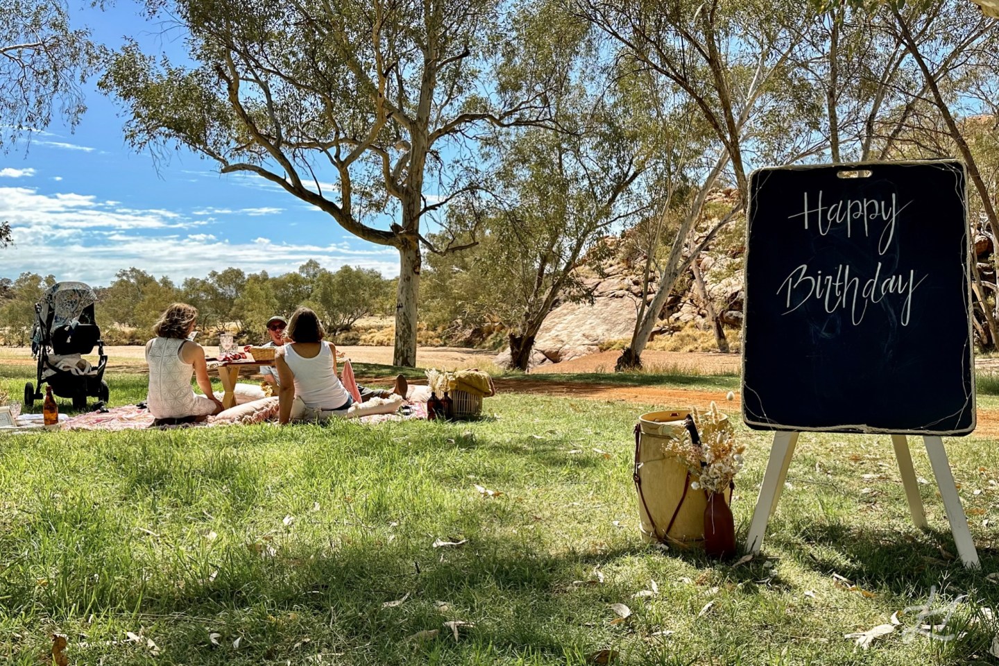 My Little Desert picnic brunch at Alice Springs Telegraph Station
