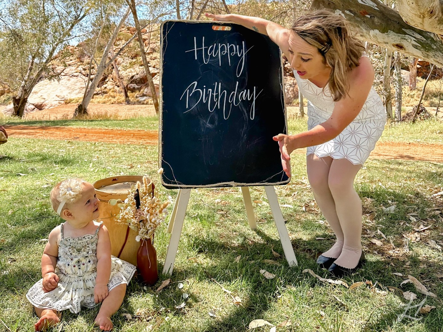 My Little Desert double birthday picnic brunch in Alice Springs