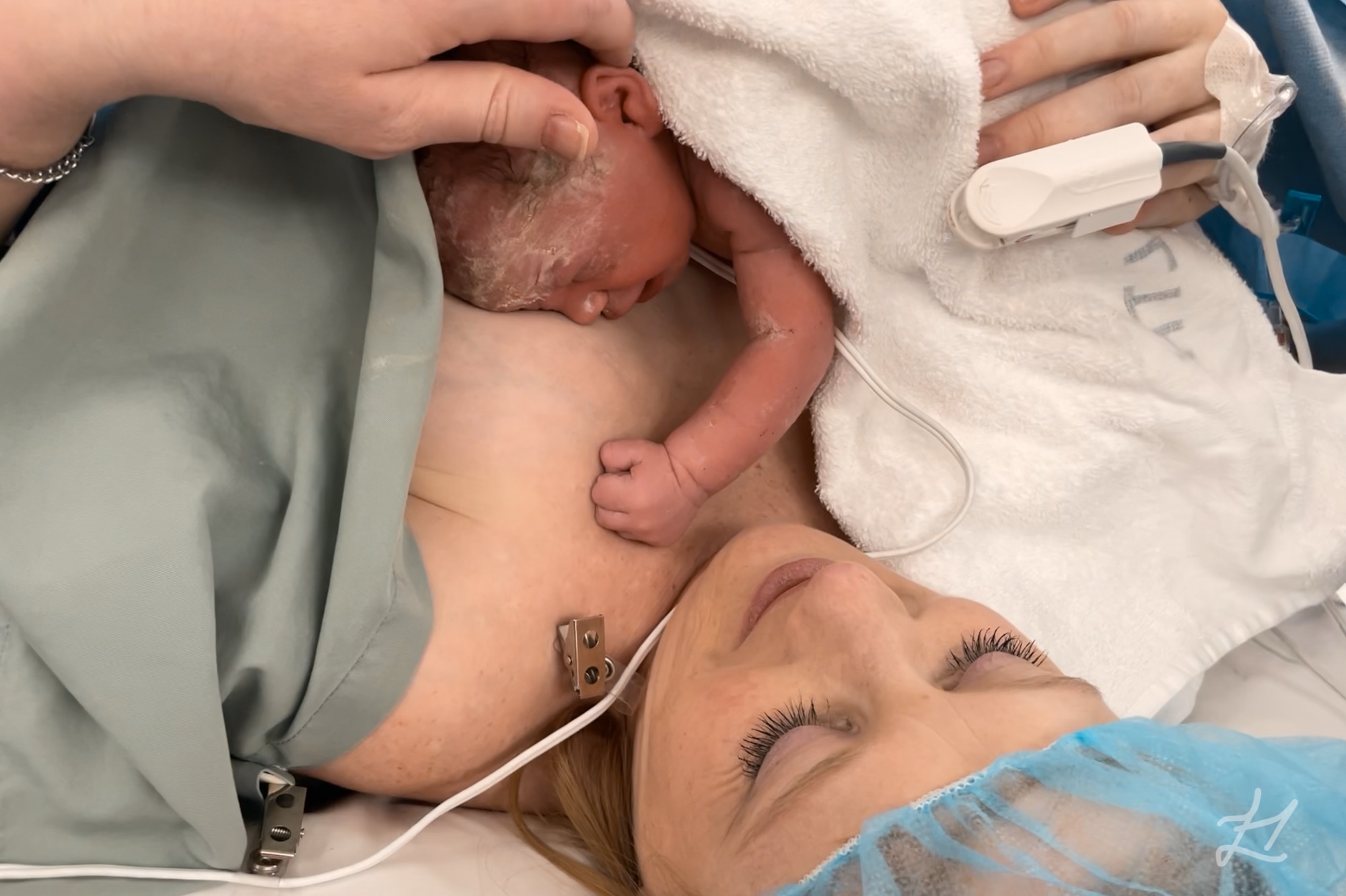 Kaydes' birth at Wellington Hospital