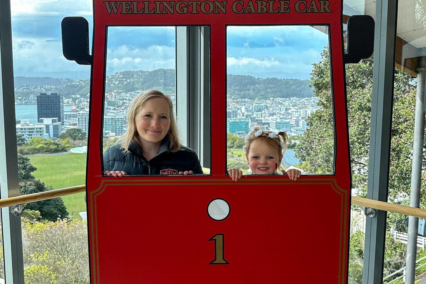 Kaydes and I at Wellington Cable Car photo frame