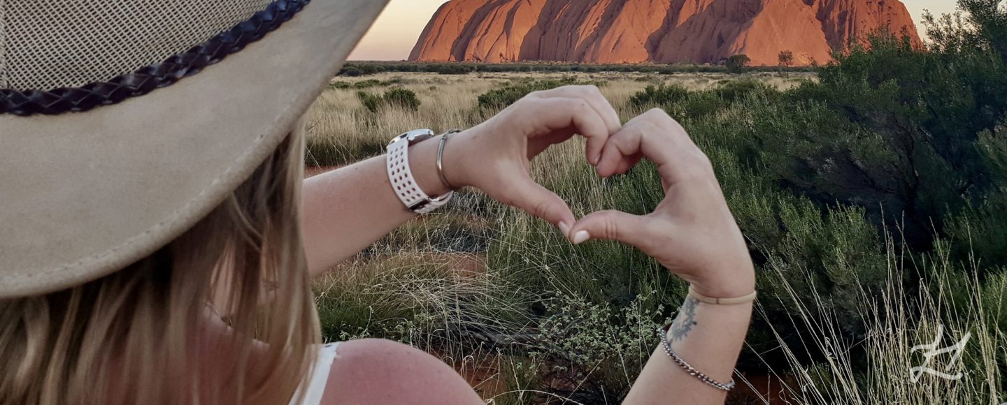 Me at Uluru during Sunset
