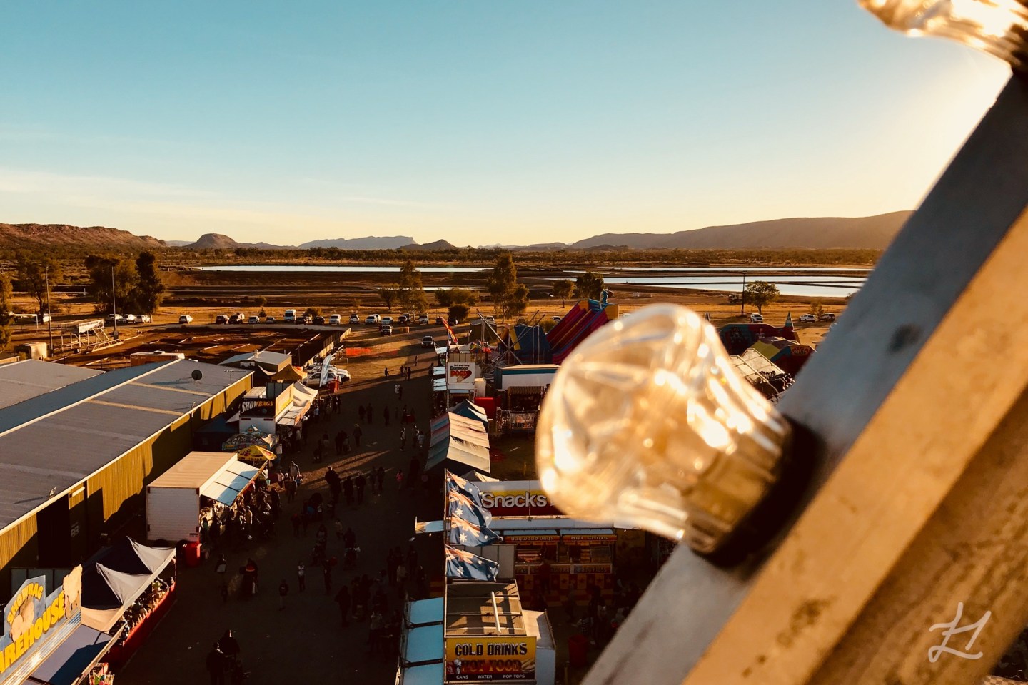 Alice Springs Show from Ferris Wheel
