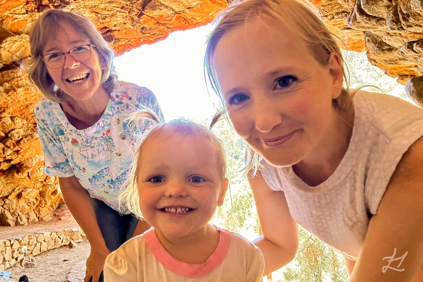 Mum, Kaydes and I in Adelaide. Multi-generational travellers!