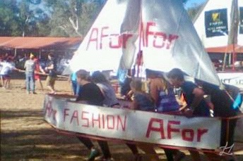 Me in the Henley-on-Todd (middle)