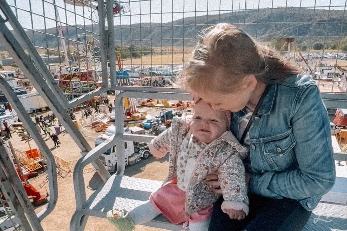 Me and Kaydes on Alice Springs Ferris Wheel