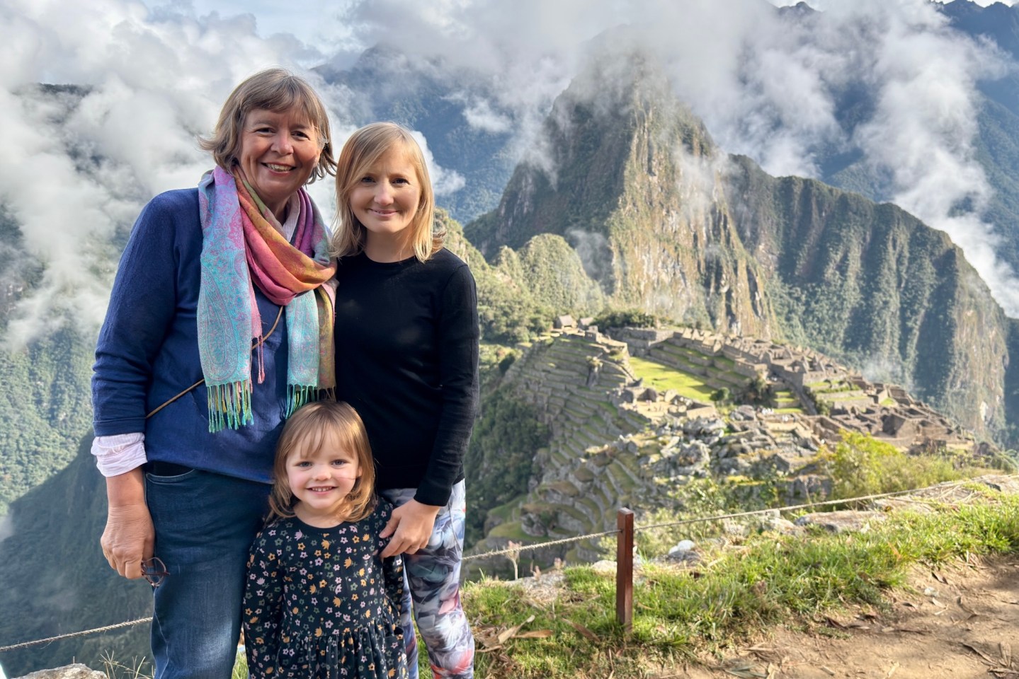 Kaydes, mum and I at Machu Picchu