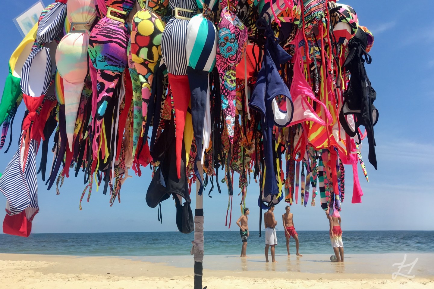 Copacabana Beach bikini umbrella