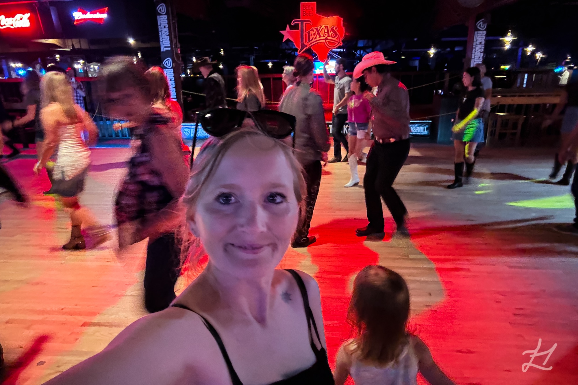 At Billy Bob's Texas line dancing